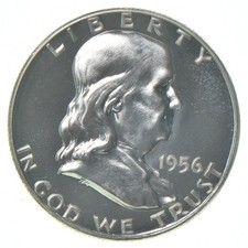 1956 Proof Franklin Half Dollar 90% Silver picture