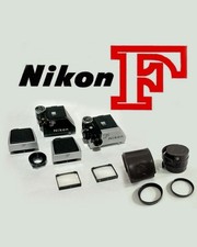 RARE Nikon F Optics LOT  • 4 Viewfinders • 2 Focus Screens • 2 Closeup Filters picture