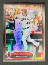 2012 Topps Chrome Mark Trumbo #83 Black Refractor  #/100 Los Angeles Angels picture