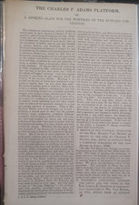 1848 Free Soil Party booklet, Charles Adams Platform, Martin Van Buren politics picture