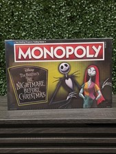 Monopoly Tim Burton's The Nightmare Before Christmas Board Game New Sealed picture