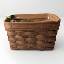 Longaberger Medium Recipe Basket 2012 Protector NW Hang Tag Handwoven USA picture