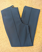 Christian Siriano New York Women's Blue Solid Flat Front Dress Pants, Regular picture