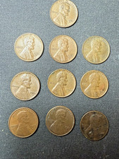 10 Vintage Lincoln Cents 1951-D–1986-D Mixed Dates picture