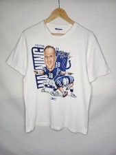 Vintage Reebok Peyton Manning Indianapolis Colts Tshirt Men's Size Medium White picture