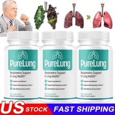 (3 Pack) PureLung advanced Lung Support Supplement Pure Lung 180 Capsules picture