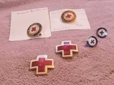 6 Pin Lot British London Amazing American Red Cross Lapel Pins Vtg Estate  picture