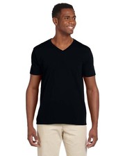 Gildan Adult Softstyle V-Neck Stylish T Shirt Casual Plain T-Shirt - G64V picture