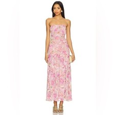 ASTR the Label Estefany Dress in Pink Floral NWT Size M picture