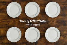 Seltmann Weiden Marienbad White Porcelain Flat Plates 10 2/3
