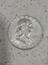 1957 FRANKLIN HALF DOLLAR - Philadelphia Mint picture