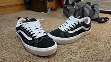 VANS Old Skool 36 Black/White Canvas Lace-Up Sneakers Men's US 9.5 picture