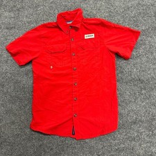 Magellan Outdoors Shirt Mens Size M Red Fish Gear Relaxed Fit Vented Fishing picture