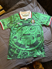 ABA Sport Mexico FIFA World Cup 1998 Soccer Jersey Green Size 2XL picture