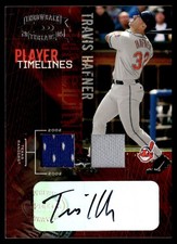 2005 Donruss Throwback Threads Player Timelines Signature Material Travis Hafner picture