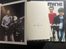 Talking Heads Signed Group Lot David Byrne & Jerry Harrison Book & Photo picture