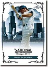 2013 Leaf RYNE SANDBERG National Convention Promo Baseball Card picture