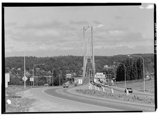 5. EASTERN PORTAL ROADWAY ELEVATION LOOKING NW - Tacoma Narrows Bridge, picture