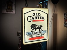 Old Carter Hanging LED Light Box Sign USB Powered Bourbon Bar Decor picture