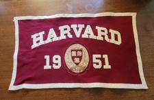 Vintage Harvard University 1951 Felt Banner [26.5