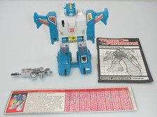 Vintage 1984 Topspin Transformers G1 100% Complete Figure & Tech Specs Robot 80s picture