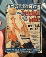 Vintage 1927-28 Spalding Basketball Guide Official Rules RARE Heavy Wear Book picture