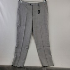 NEW Express Men's Slim Stretch Gray Dress Pants W36 L30 picture