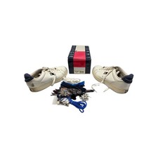 Tommy Hilfiger Men’s Low Top Lace Up Athletic Sneakers White/Navy/Red picture