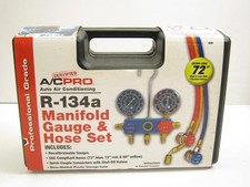 a/c pro refrigerant r-134a manifold gauge and hose stet picture