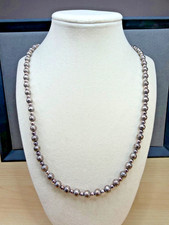 CAROLYN POLLACK Relios Sterling Silver Southwest Bead Necklace 22-26 Inches VTG picture