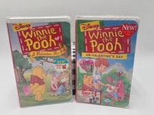 LOT Vintage WINNIE THE POOH A Valentine For You VHS Un-Valentine's Day CLAMSHELL picture