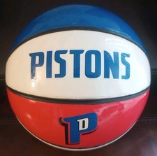 VINTAGE Detroit Pistons NBA Basketball (Red, White, Blue) picture