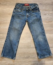 Arizona Jeans- Boys Size 8- Blue Denim Bootcut Jeans-  picture