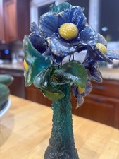 VTG 1969 Wondermold Lucite Acrylic Flower Sculpture Vase Mid Century MCM Kitsch picture