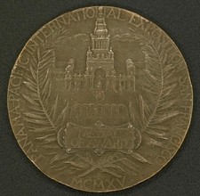 RARE 1915 PANAMA PACIFIC INTERNATIONAL EXPO BRONZE MEDAL OF AWARD SAN FRANCISCO picture