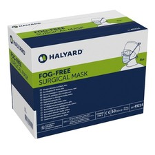Halyard Part 49214 Fog-Free Face Surgical Mask Set Of 50 In Box picture