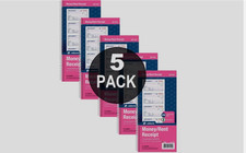 Adams SC1152 Spiral Money Rent Receipt Books, 2 Part, 5-1/4