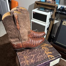 Lucchese Classics Caiman Boots 11.5D EUC picture