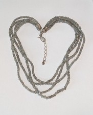 Mine Finds By Jay King Sterling Silver Genuine Labradorite Multi Strand Necklace picture