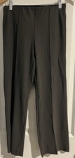 Athleta Women’s Cropped Straight Leg Athleisure Pants Dark Gray Green Stretch S picture