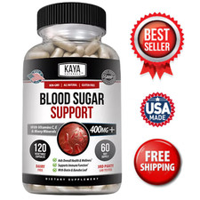 Blood Sugar Support 120ct Glucose Support Alpha Lipoic Acid Cinnamon Magnesium picture