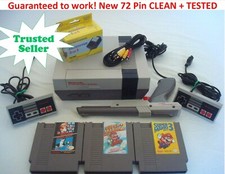 NINTENDO NES CONSOLE ORIGINAL SYSTEM GAMES SUPER MARIO 1 2 3 +YOU PICK BUNDLE+ picture