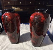 Rare Noritake  Pigeon Blood Bone China Vases (Sold Separately) Quantity 2 picture