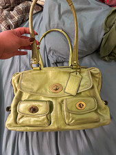  RARE  Coach Archive Limited edition Legacy Peyton bag Pearlescent Green picture