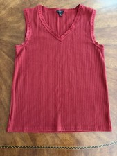 Talbots Crochet Trim Ribbed Tank picture