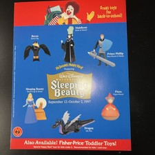 McDonald's 1997 - Sleeping Beauty - Complete Set of 6 MIP picture