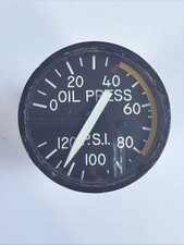 Bendix Corporation Oil Pressure Indicator 26V 400Hz 0-120 PSI P/N: 3571810-0007 picture
