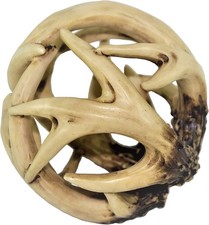 Decorative Entwined Rattan Antler Ball 4.25