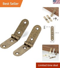 Elegant Antique Bronze Hinges (20 Pcs) - Ideal for Small Furniture & Projects picture