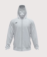 New Balance Travel Hoody zip Medium NWT KMJ9006 White picture
